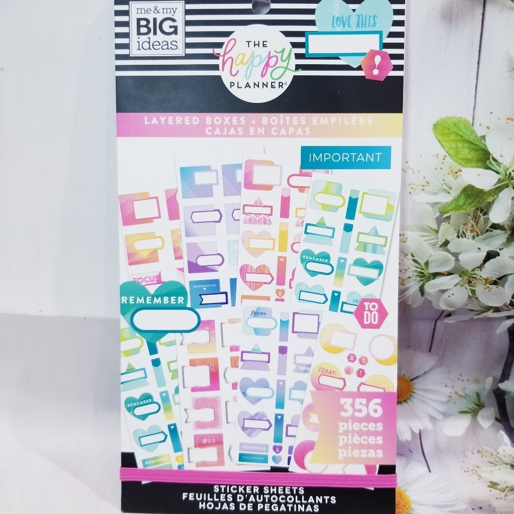 Layered Boxes Sticker Book The Happy Planner New